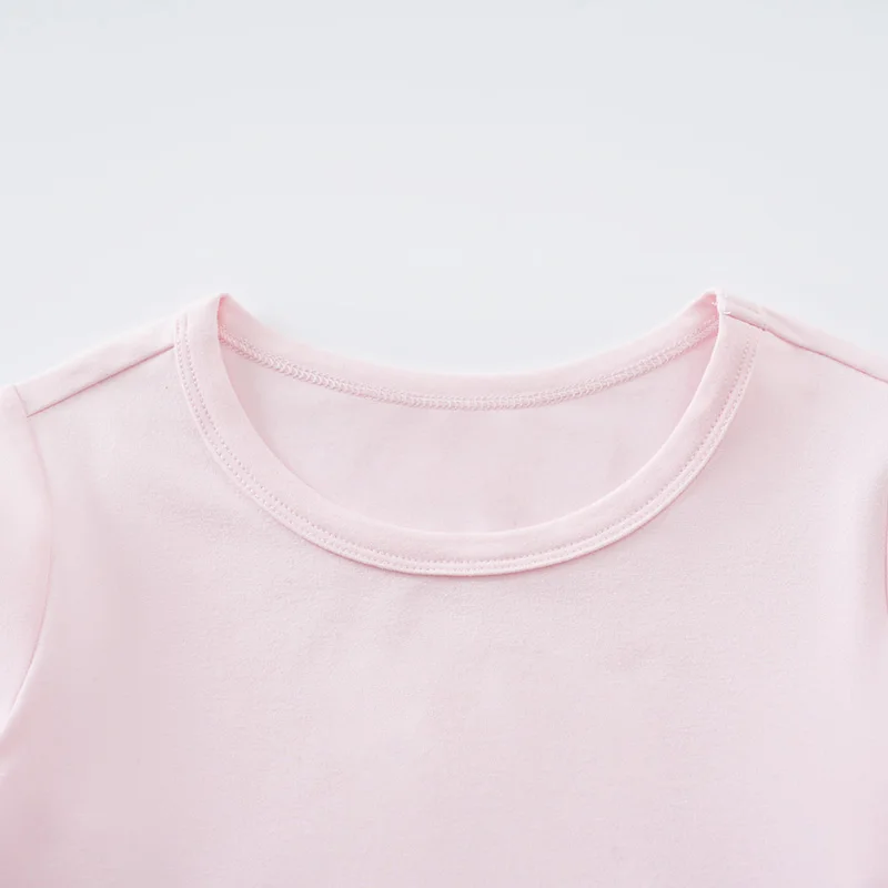 Camiseta de manga larga para niño y niña, traje informal de moda para primavera y otoño, color rosa, nuevo estilo, para exteriores