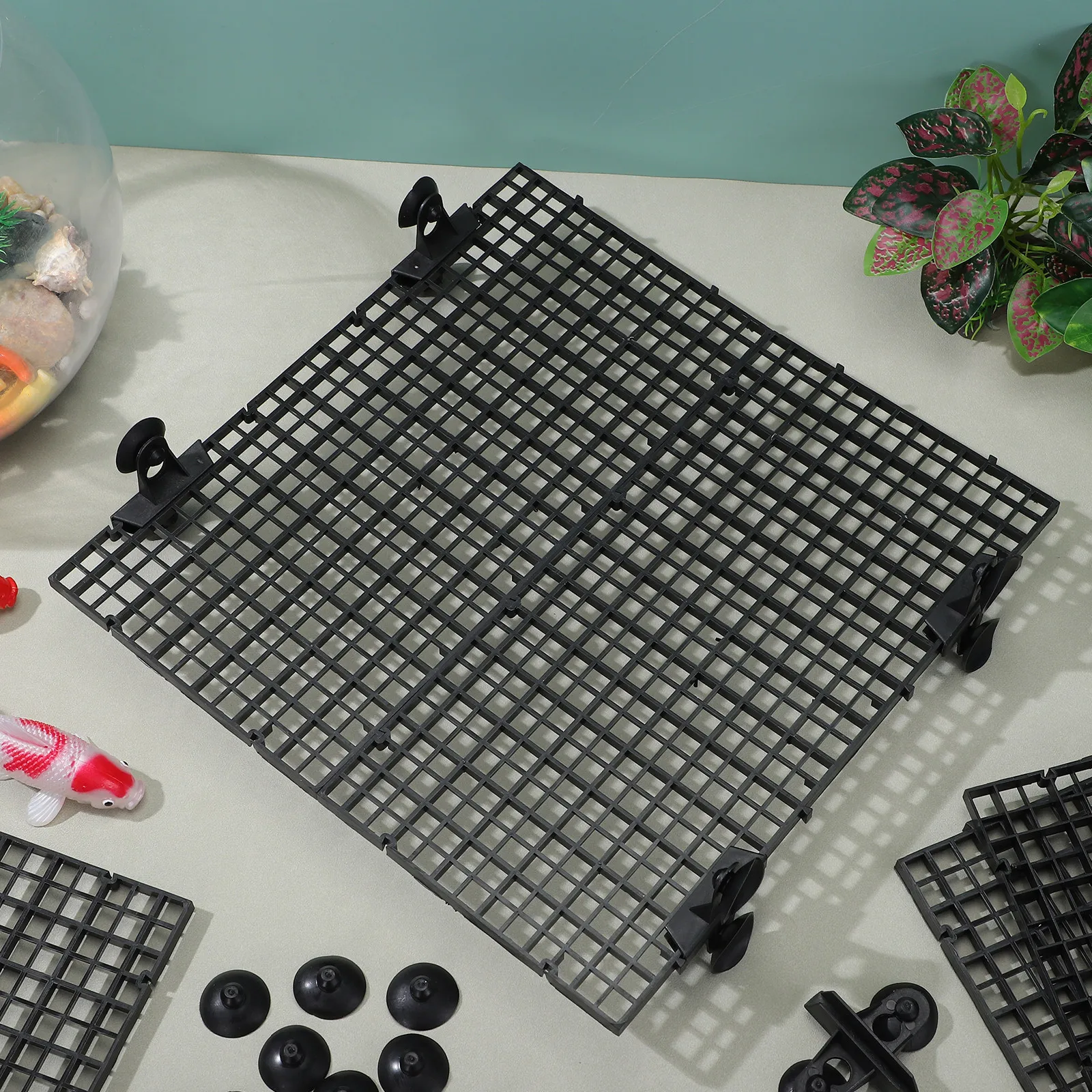 1Set Fish Tank Divider Set Foo - Aquarium Fish Food ulasan dan harga