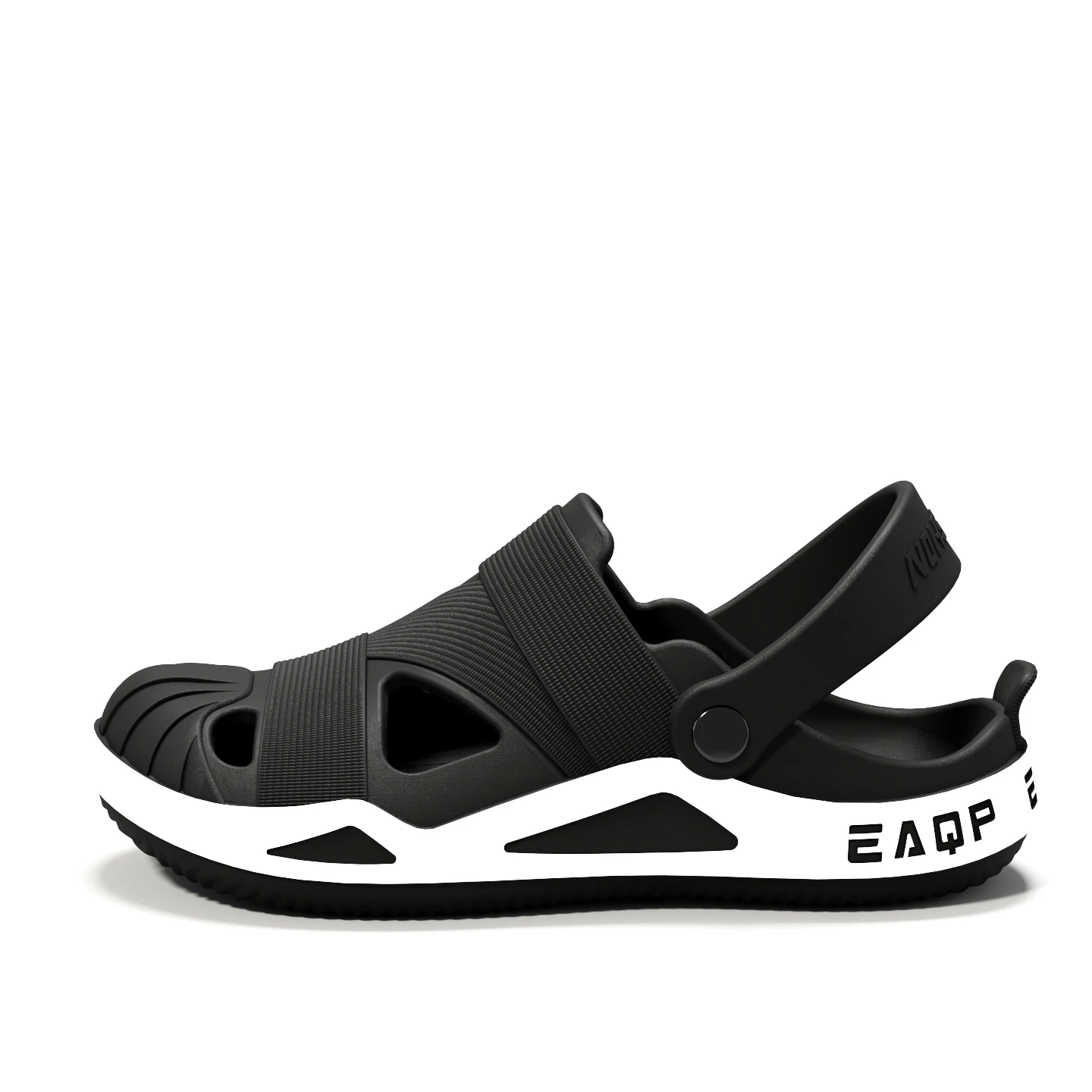 Men's Summer Platform Flip Flops, Anti-Slip Closed-Toe Breathable Casual 2-in-1 Driving Beach Clogs, Fashion Sandals for Outdoor