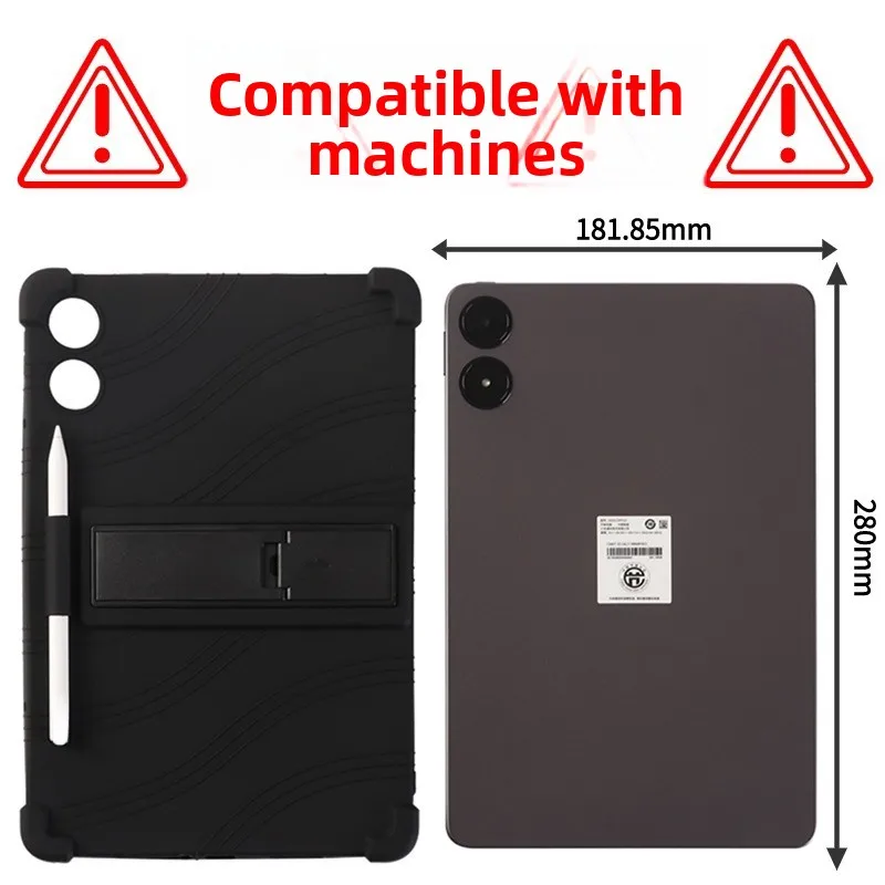Stoßfeste TPU-Hülle für Redmi Pad Pro 12.1 2024, Vollständiger Schutz mit Ständer, in Mehreren Farben – Detail 1