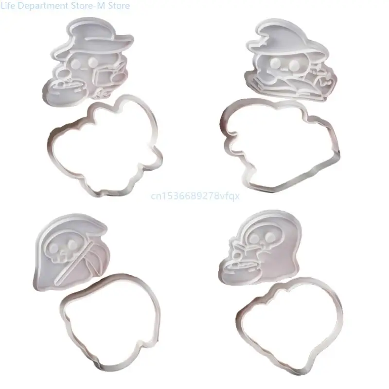 

Set of 5 Biscuits Moulds Cookie Cutter Cartoon Skull Shaped Fondant Cake Mould