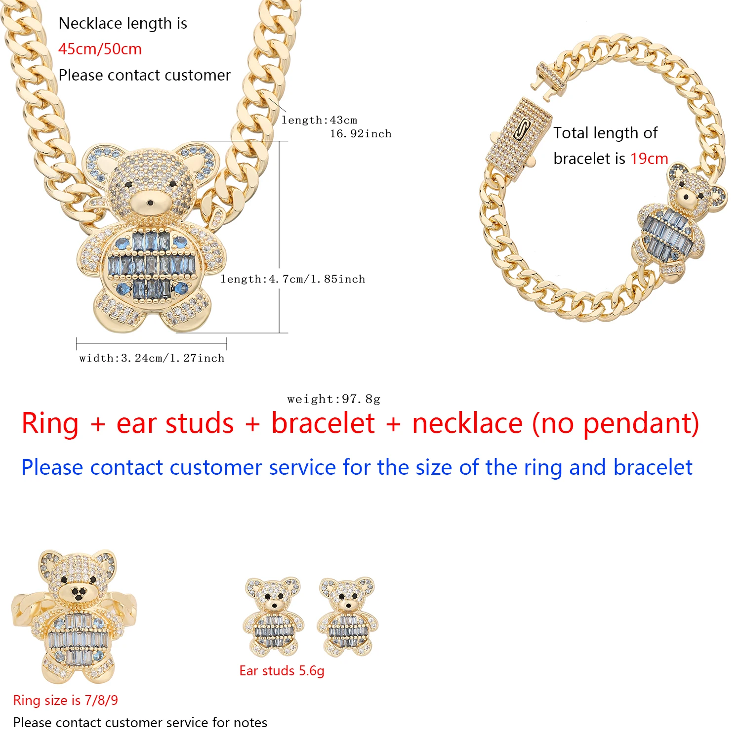 

Silver Teddy Bear Jewelry 14K Noble Elegant Silver Teddy Bear Jewelry Animal Girl Gift Bear Gift