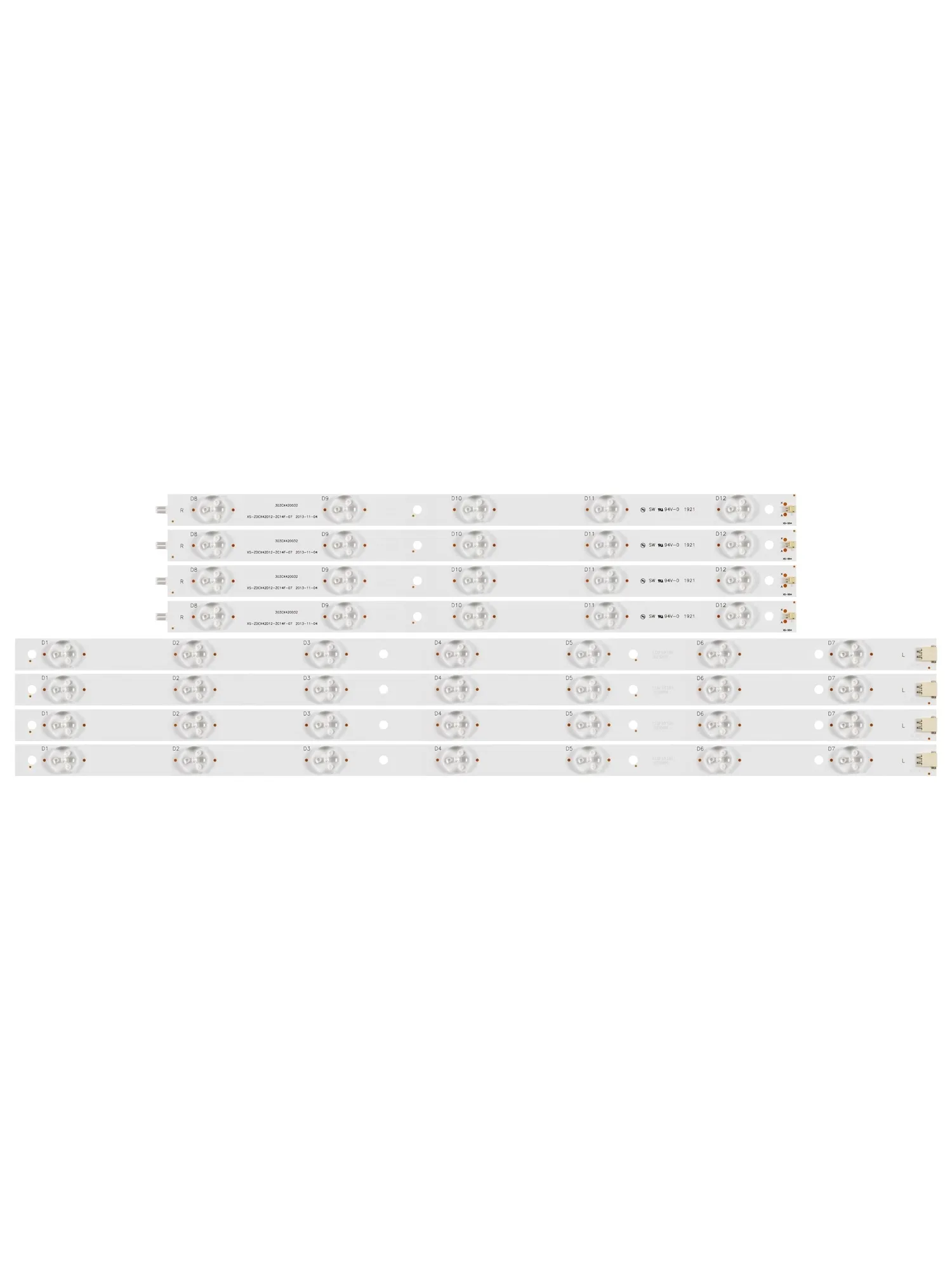 Applicable to Skyworth LE106S15SM backlight strip ZDCX42D12-ZC14F-07 303CX420032