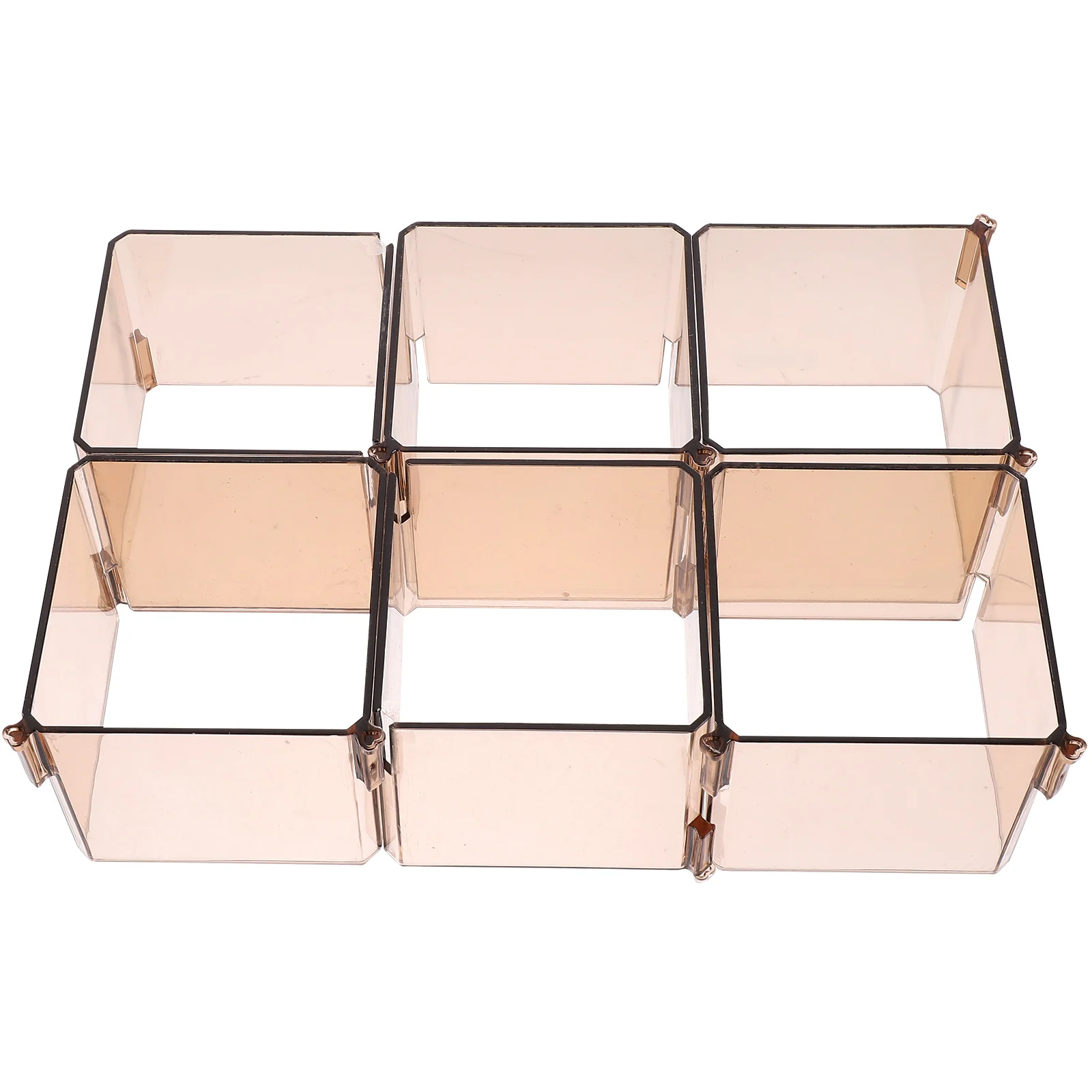 

6pcs Box Space Saving Drawer Organizer Separator Closet Dresser Divider Socks Underwear Storage Box Desktop Drawer Divider For