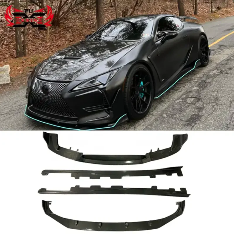 For Lexus LC500 LC500H High Quality Carbon Fiber Front Bumper Lip Front Splitter Rear Diffuser Rear Bumper Side Skirts Bodykit