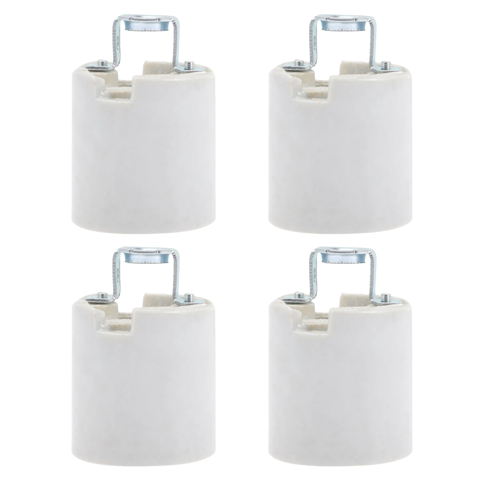 

4 Pcs Lamp Holder E26 Screw Socket Bulb Base Threaded Holder Wall Light Base Industrial Style Durable Strong Simple Installation