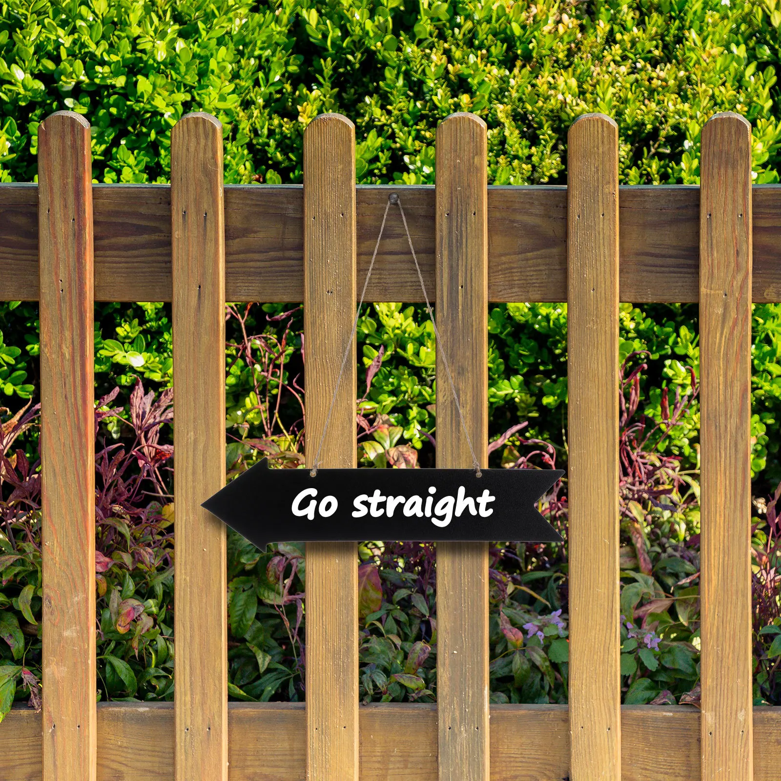 

Wooden Chalkboard Sign Retro Small Blackboard Hanging Arrow Plaque Craft Supplies Home Garden Wedding Cafe Bar