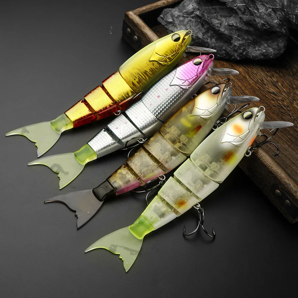 Swimming Bait Jointed Fishing Lure Floating Hard bait with Jerk Fishing Lure For Big Bait Bass Pike Minnow Lure High Quality