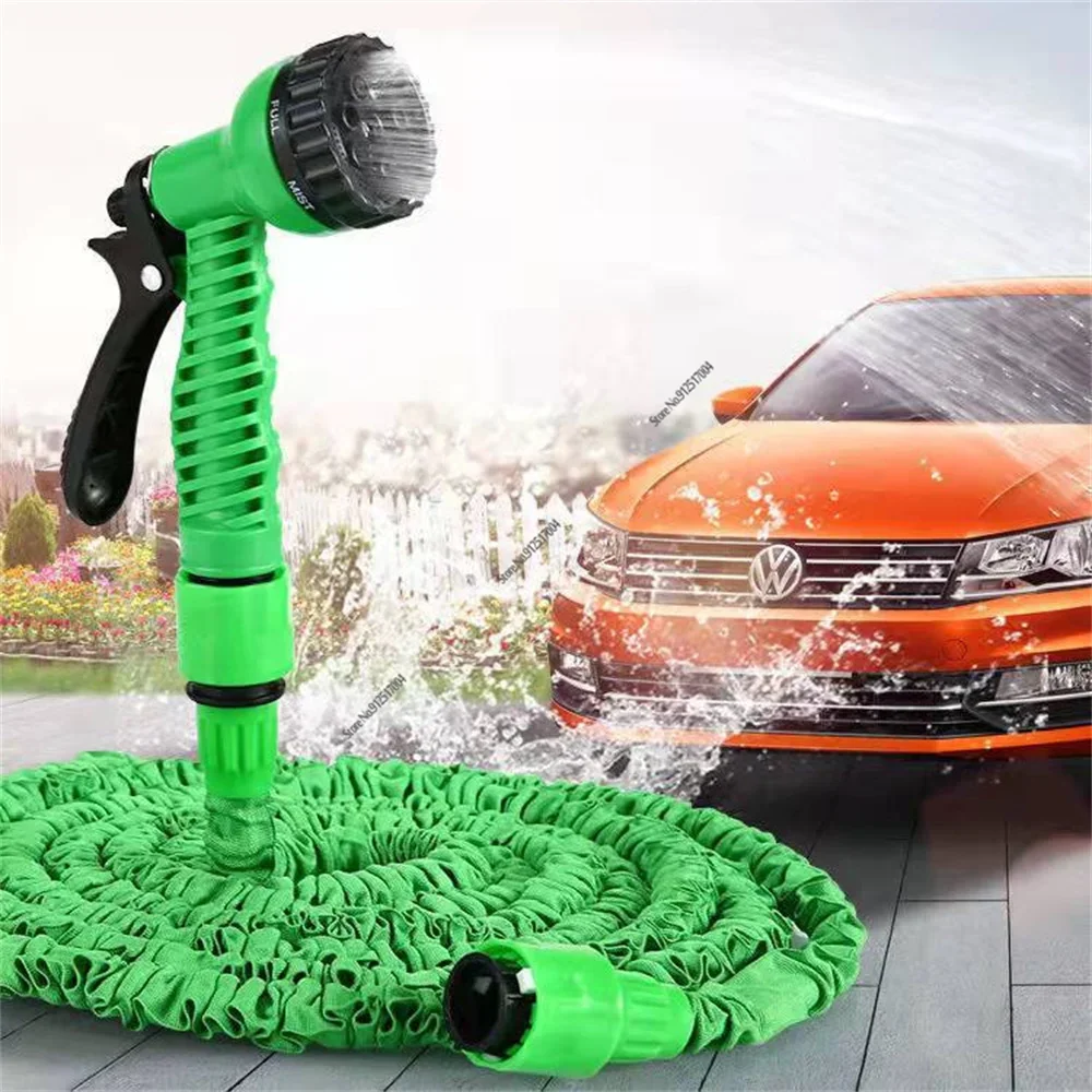 Car Garden Hose Pipe Water Hose Expandable Magic Hose 7 Patterns Water Gun Foam Pot flexible reels  Car Wash Gun Sprayer