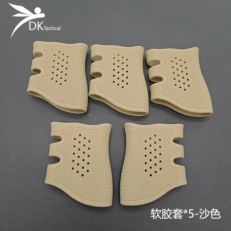 Tactical Rubber Airsoft Accessories Anti-slip Breathabl Pistol Cover For AR15 HK416 M4 M16 G17 G19 G22 Hunting Weapon Part