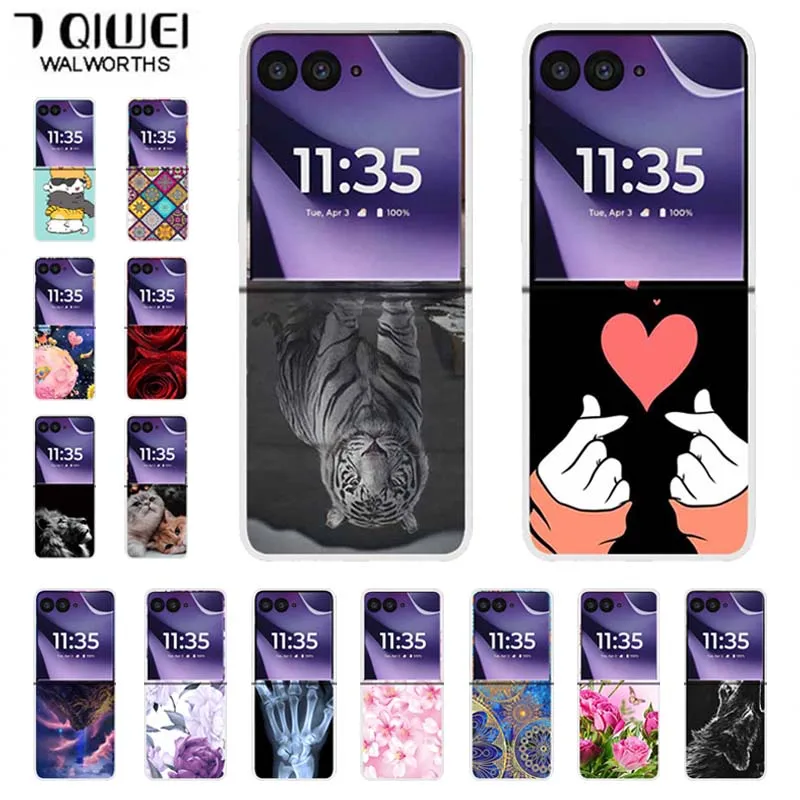 Funda Transparente Rígida de Plástico PC para Motorola Razr 70 Ultra, Carcasa Trasera para Motorola Razr Ultra 2026, Funda Transparente Razr70 Ultra 5G