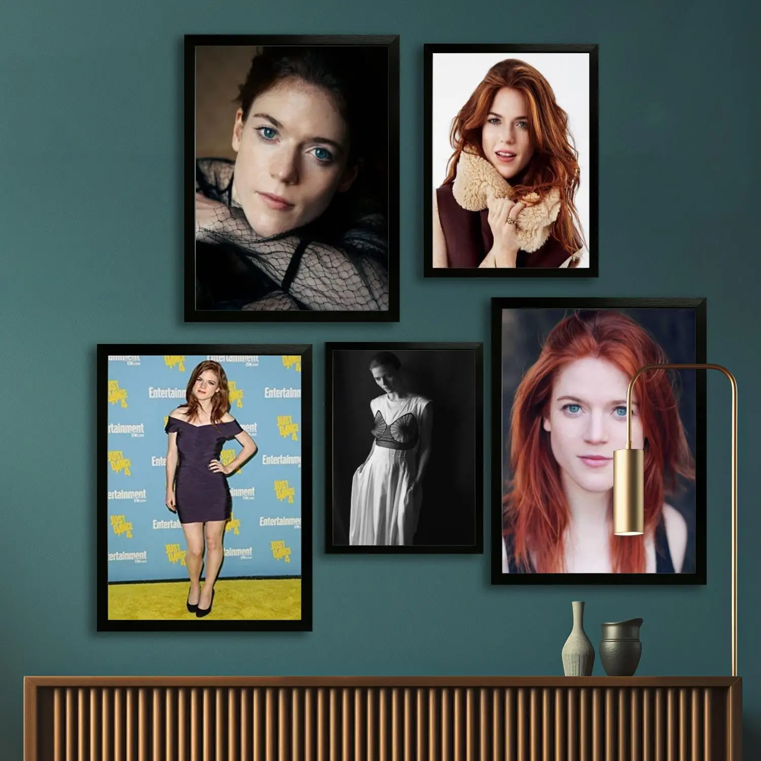 ملصق فني من القماش من Rose Leslie، طباعة صورة فنية جدارية، ملصقات ديكور غرفة نوم عائلية حديثة، لوحة زخرفية