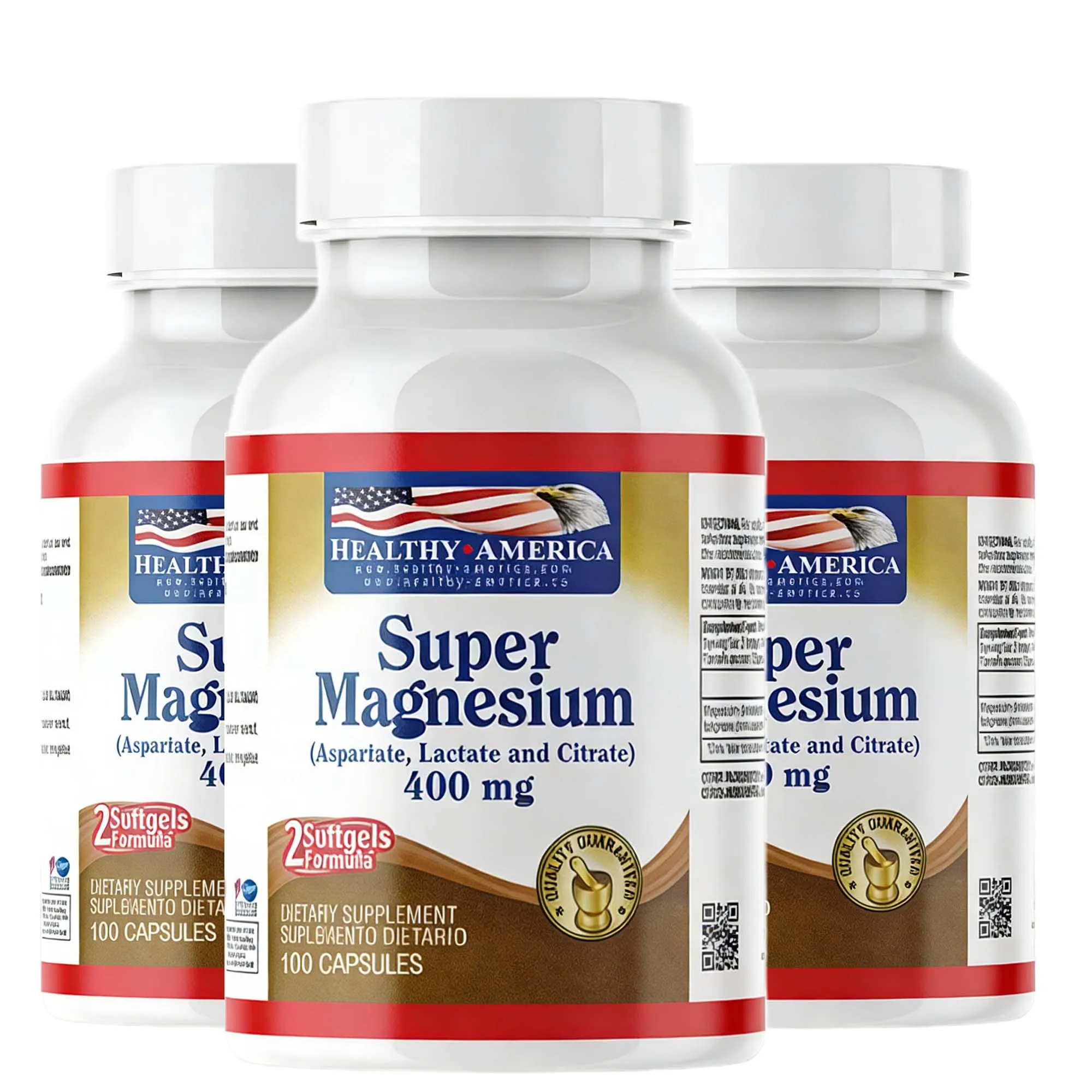 

Magnesium Complex Capsules - Bone, Muscle & Heart Health Supplement, Sleep Support,Muscle Relaxation,Stress & Anxiety Relief