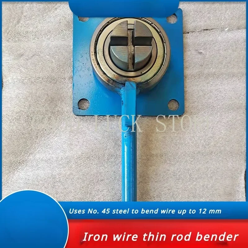 Dobrador de Tubos Manual Fio de Ferro Haste Fina Pequena Ferramenta de Dobra Manual Fio de Ferro Redondo Máquina de Dobra de Artefato