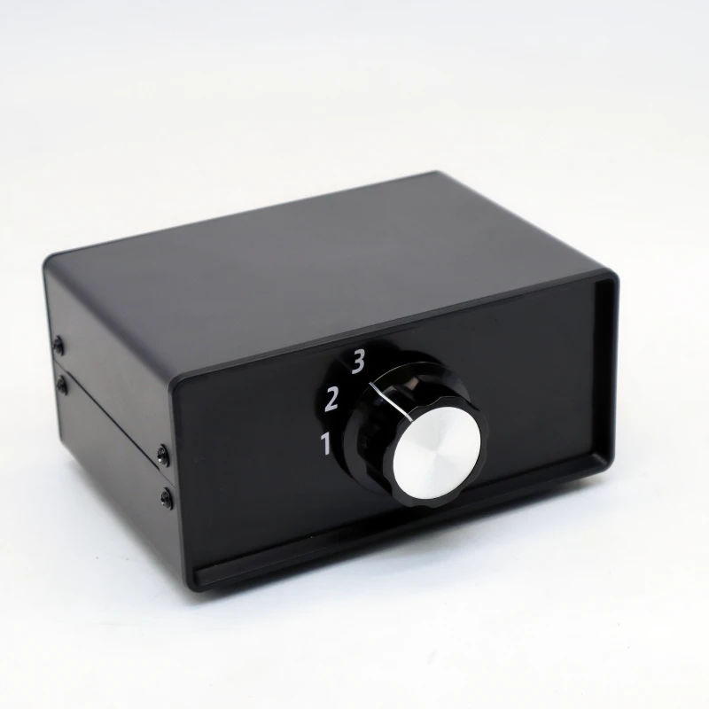 Audio Signal Input and Output Selection Converter, 1 em 3 saídas, XLR balanceado, passivo, pré-amplificadores, estéreo, 3 conjuntos