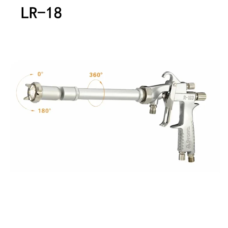 Professional Adjustable 0°-180° Extension Spray Gun Paint Sprayers Car Painting Pneumatic Tool LR18 Automatic Air Pistol LRA18