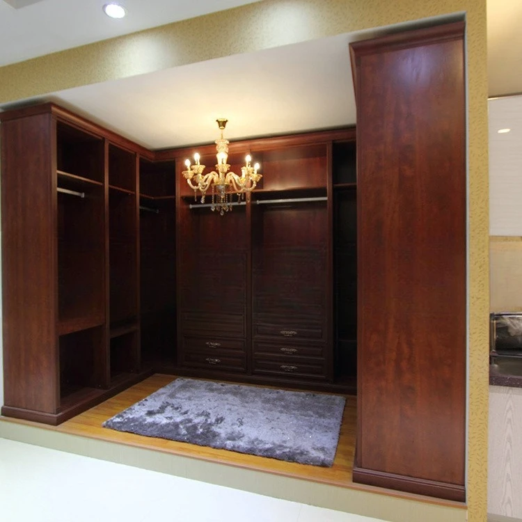 European style, all solid wood, wardrobe, white, wood, cloakroom, sliding door, storage
