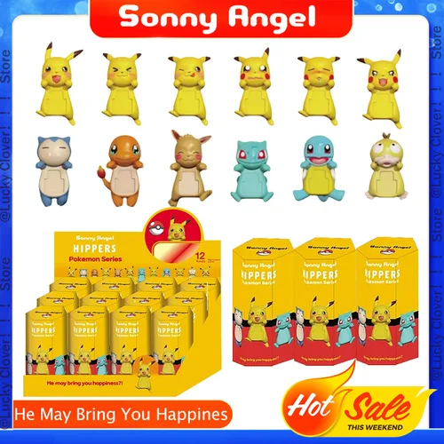 Sonny Angel 생일 선물 시리즈 포켓몬 수제 패션 장난감, 수제 탁상 장식 생일 장난감, 크리스마스 선물