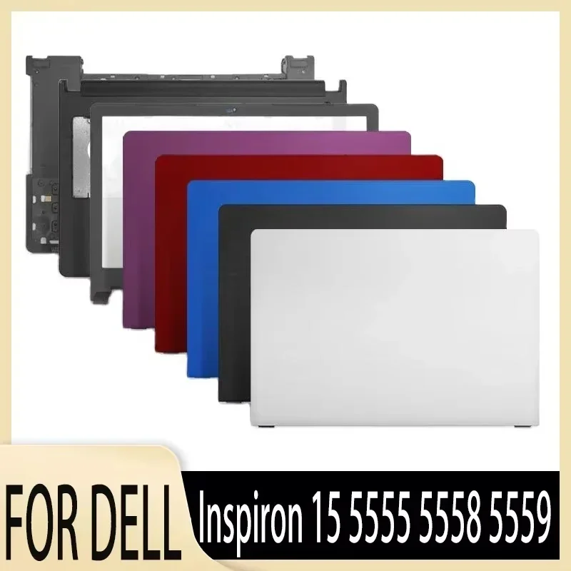 

New for Inspiron 15 5555 5558 5559 CMJK5 LCD Back Cover/Front Bezel/Palmrest/Bottom Case/Hinges with/Non Touch Black