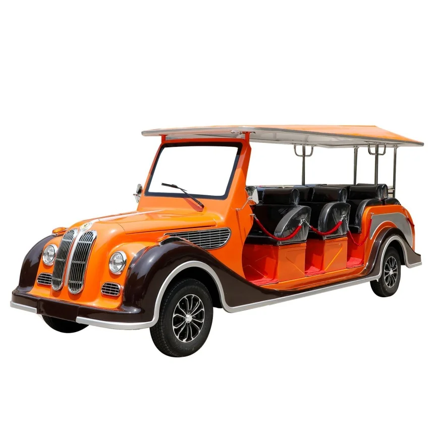 Electric Vintage Classic Car Battery 72V/160AH Antique Classic Golf Cart Multi-Color Light Flashing  Electric Antique Golf Cart