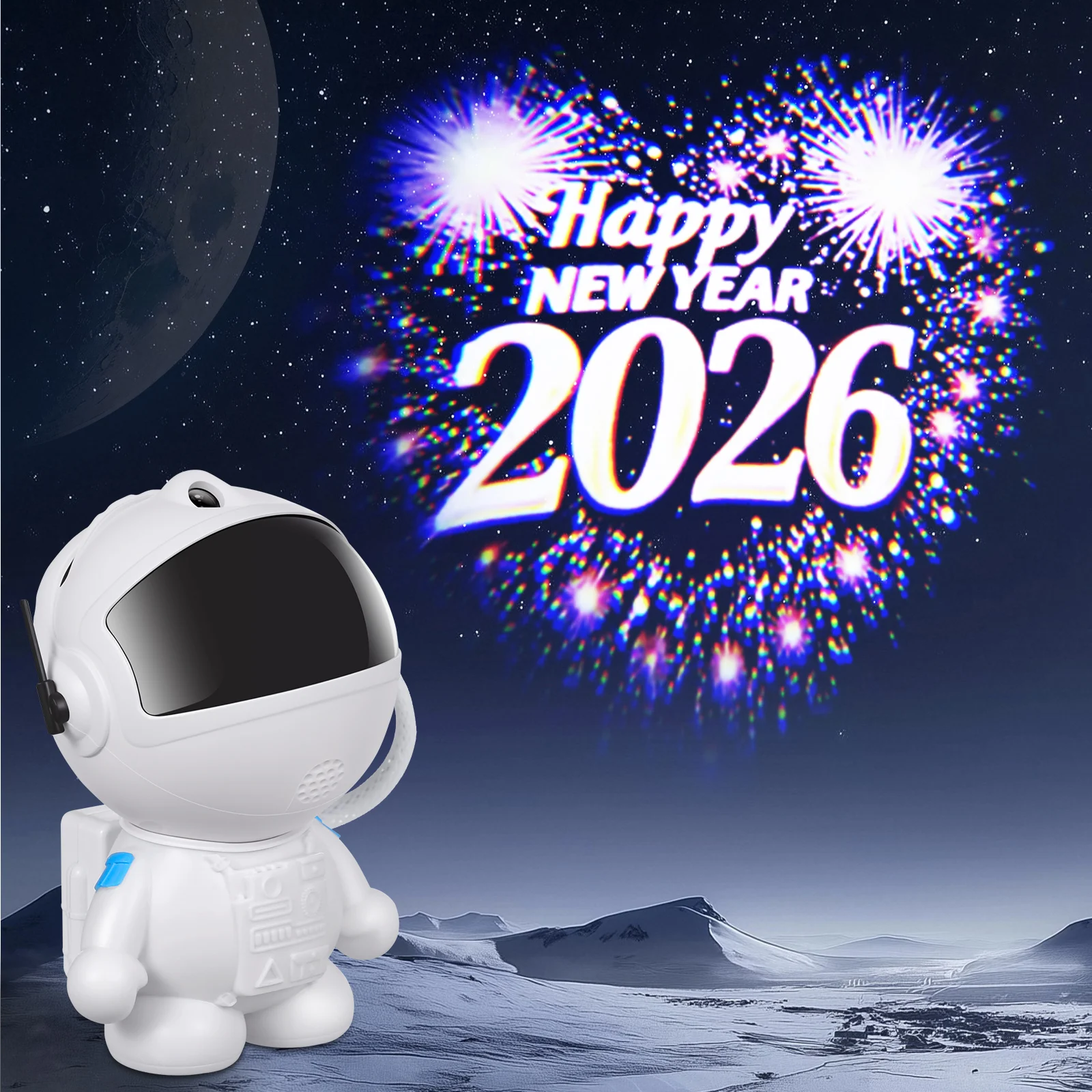 مصباح بروجيكتور LED لرائد الفضاء لعيد الميلاد، ديكور غرفة النوم، مع 16 أنماط لعيد الميلاد، هدية عيد الميلاد #2