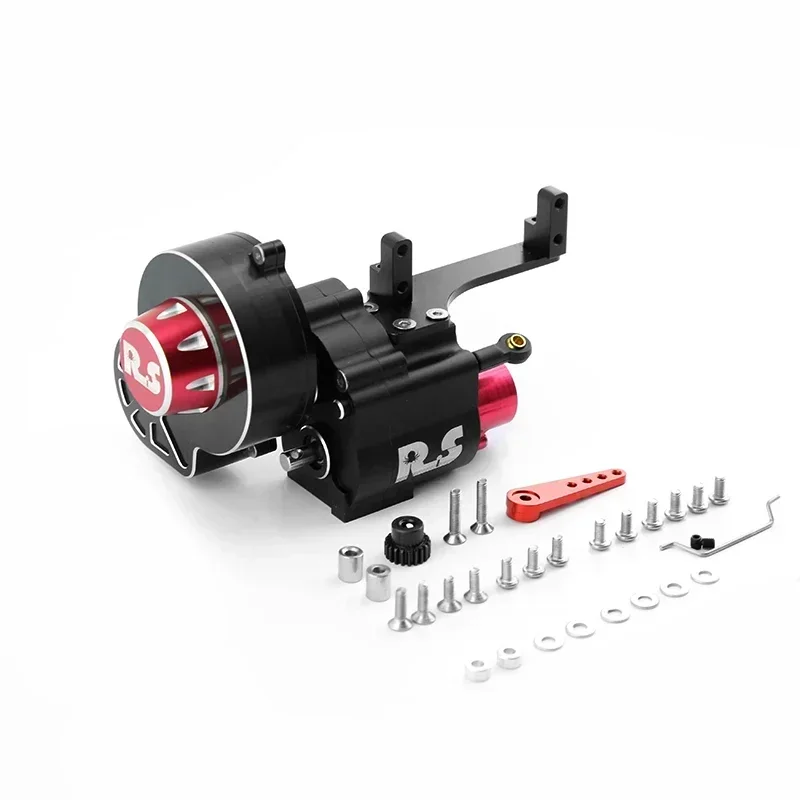 Metalowa 2-biegowa skrzynia biegów z możliwością zmiany biegów do Axial SCX10 & SCX10 II III 1/10 RC Crawler Car Części zamienne
