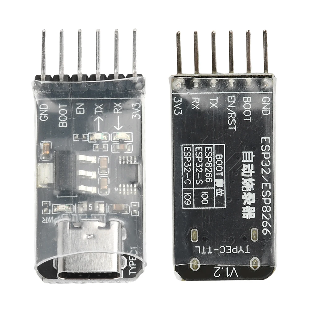 Module USB vers série TTL type-c ESP32 ESP8266 Auto le téléchargeur de programmeur convertisseur série USB outil de programmation de puce