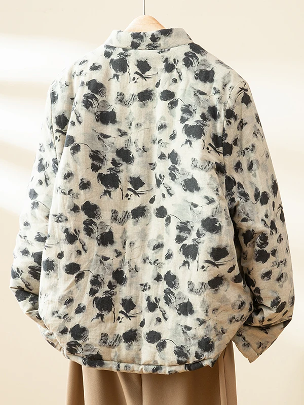 معطف شتوي من القطن والكتان Hanfu للنساء بتصميم عتيق طويل Sve ملابس خارجية مستديرة Ne ملابس صينية تقليدية #3