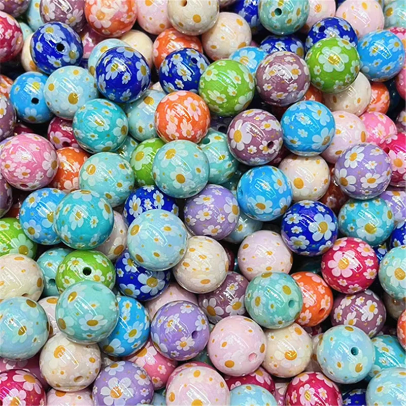 

16 мм 200 шт. окрашенный цветок подсолнуха из бисера DIY ювелирные изделия цепочка для мобильного телефона ручка из бисера брелок аксессуары украшения