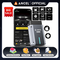 ANCEL Echo Bluetooth OBD2 Scanner All System Car Diagnostic Tool for iOS Android Oil Brake EPB BMS Reset Bidirectional Scan Tool