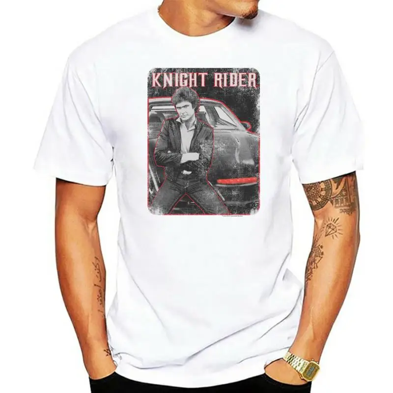 Knight Rider & Kitt Graphic Tee David Hasselhoff Retro 1980's Tv T Shirt Nbc669 Newest 2022 Men T-shirt Fashion