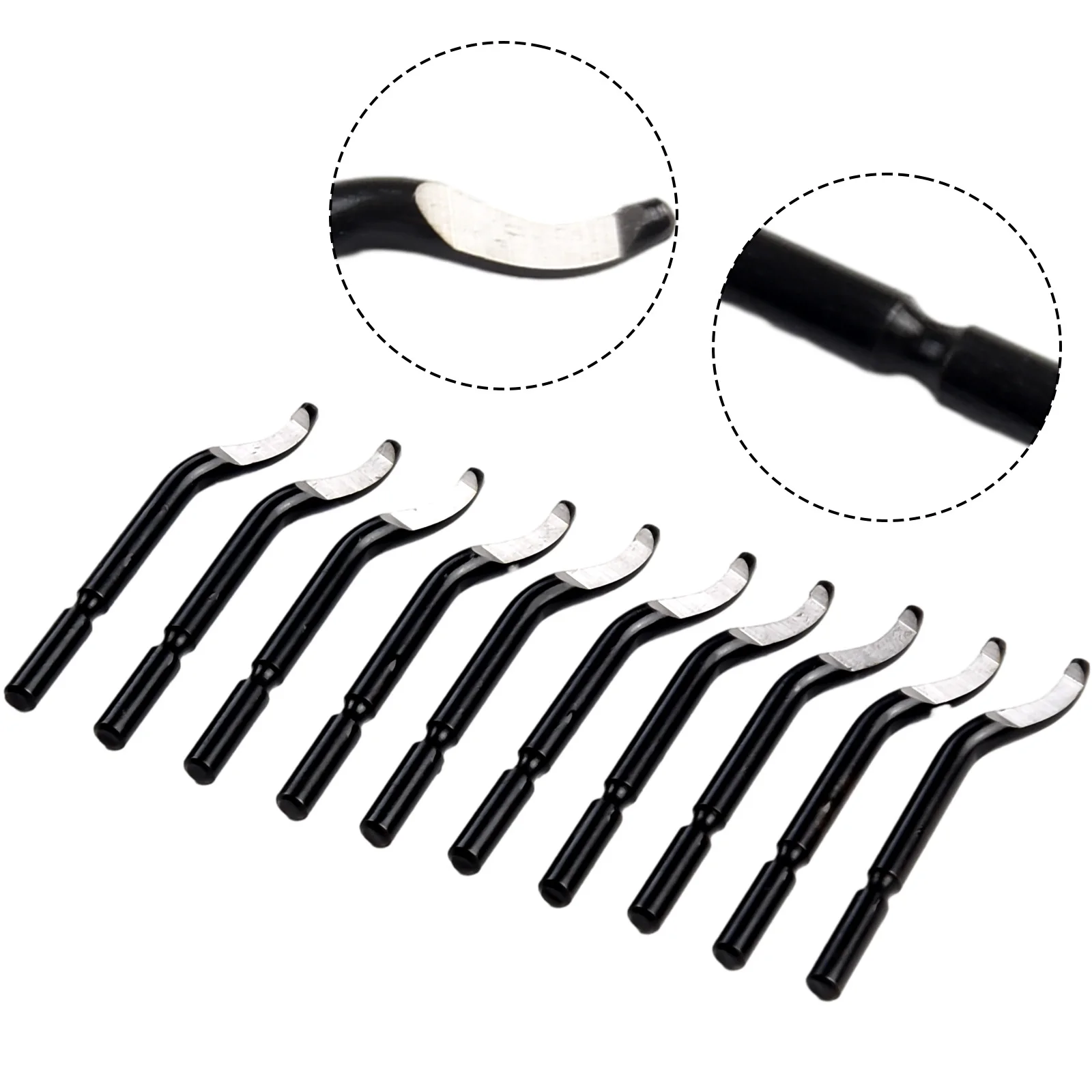 العلامة التجارية الجديدة خدمة ممتازة شفرات الحياة مخرطة مكشطة أدوات يدوية شفرة معدنية قابلة للتدوير 10 قطعة BK1010 لإزالة الأزيز #5