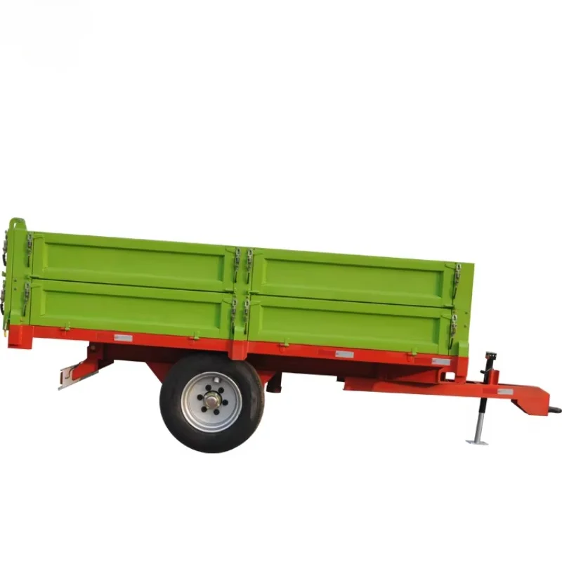 Small Utility single axle Agricultural Farm Tractor Dump Trailers