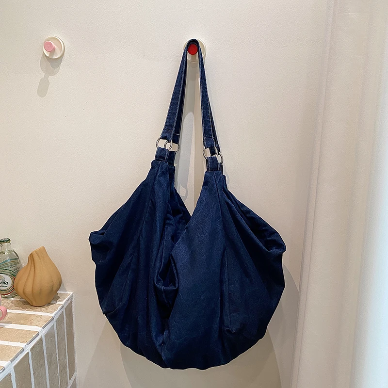빈티지 워싱 데님 대용량 숄더백 여성 캐주얼 소프트 진 - Women Bags Jeans 리뷰 및 가격