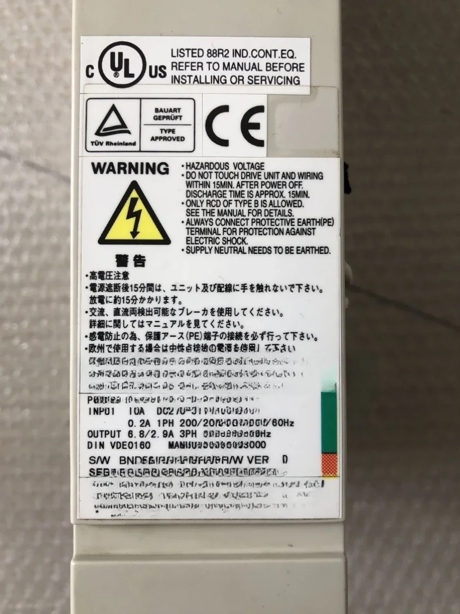 

Сервопривод MDS-C1-V2-1003 Оригинальный запас