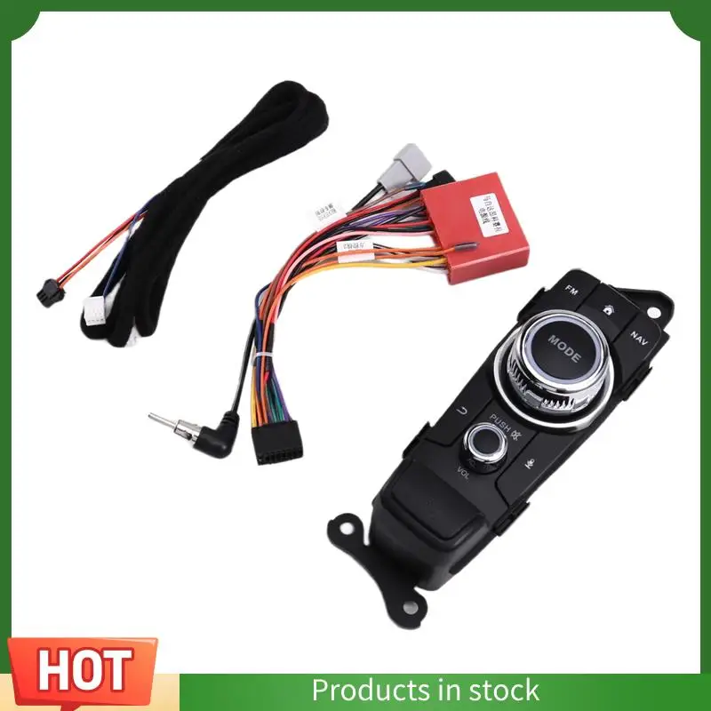 

AU63-Car Central Controller Mode Knob Button Mouse NAV Controller Switch Button For Mazda CX-3 2 Demio Low-End 2014-2021