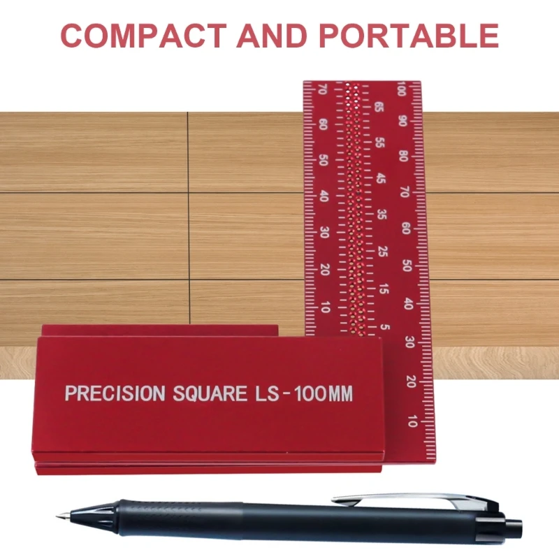Professional L Angles Rule Woodworker Essential Precisions Marking Tool Measuring Instrument for Furniture Making