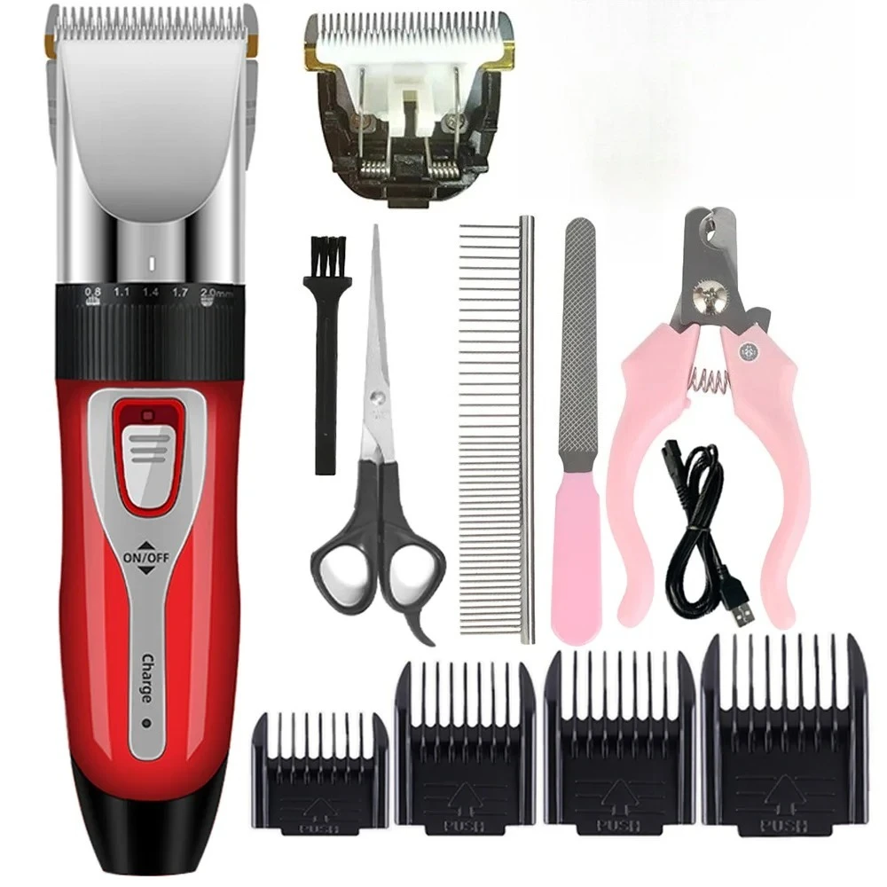 Hond Tondeuse Huisdier/Kat/Konijn Tondeuse Verzorging Kapsel Professionele Trimmer Scheerapparaat Set Huisdieren Draadloze Oplaadbare Promoties