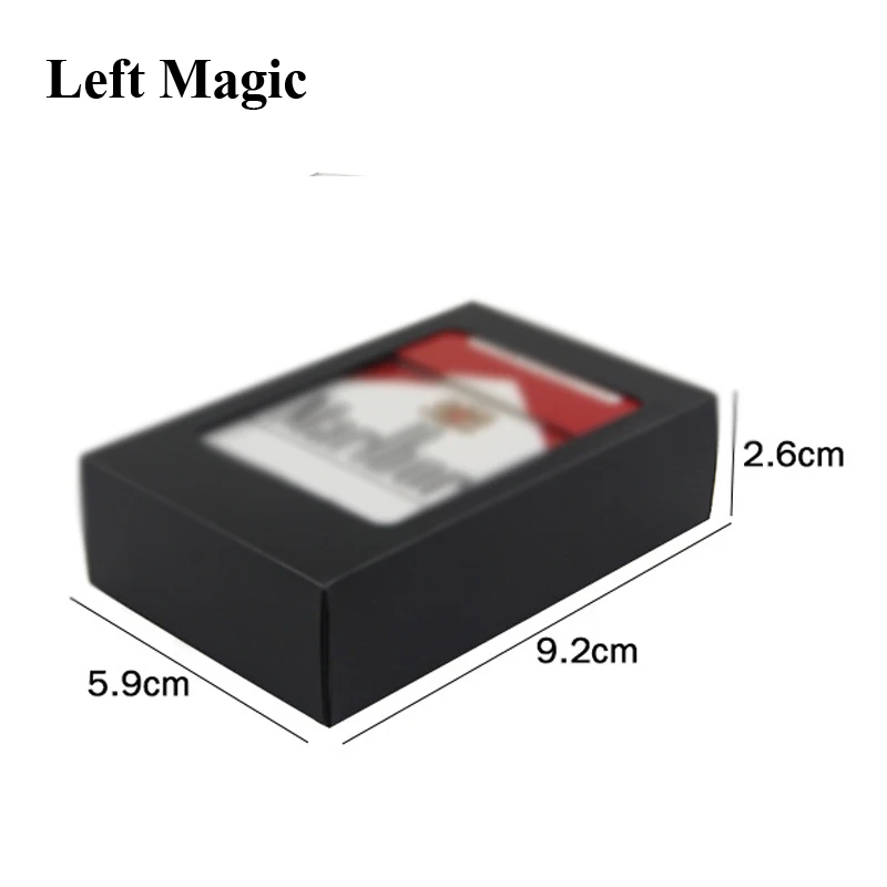 Vanishing Cigarette Case Magic Tricks Disappearing Vanishing Deck Card Box Close-Up  Street Stage Illusions Gimmicks  Props Toys