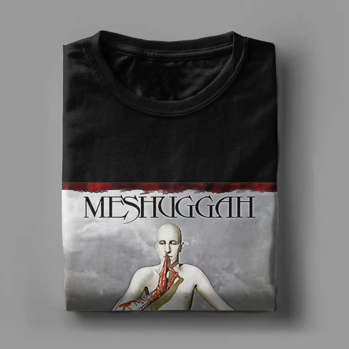 Zespół metalowy muzyka rockowa T-Shirt dla kobiet z czystej bawełny śmieszny T-Shirt dekoltem Meshuggah ubrania z krótkim rękawem pomysł na prezent