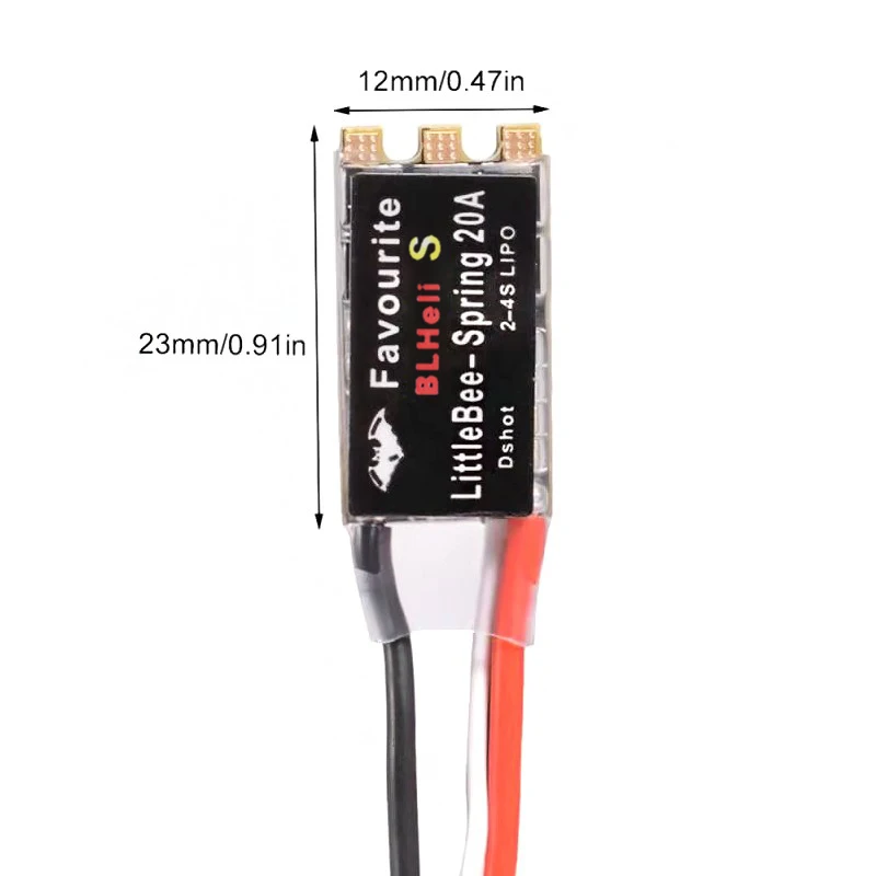 XFlight Hobby 1 pz Blheli-S Drone Brushless ESC 20/30A con 2 ~ 4S Lipo Compatibile per FPV Multicopter Quadcopter Aerei e Drone