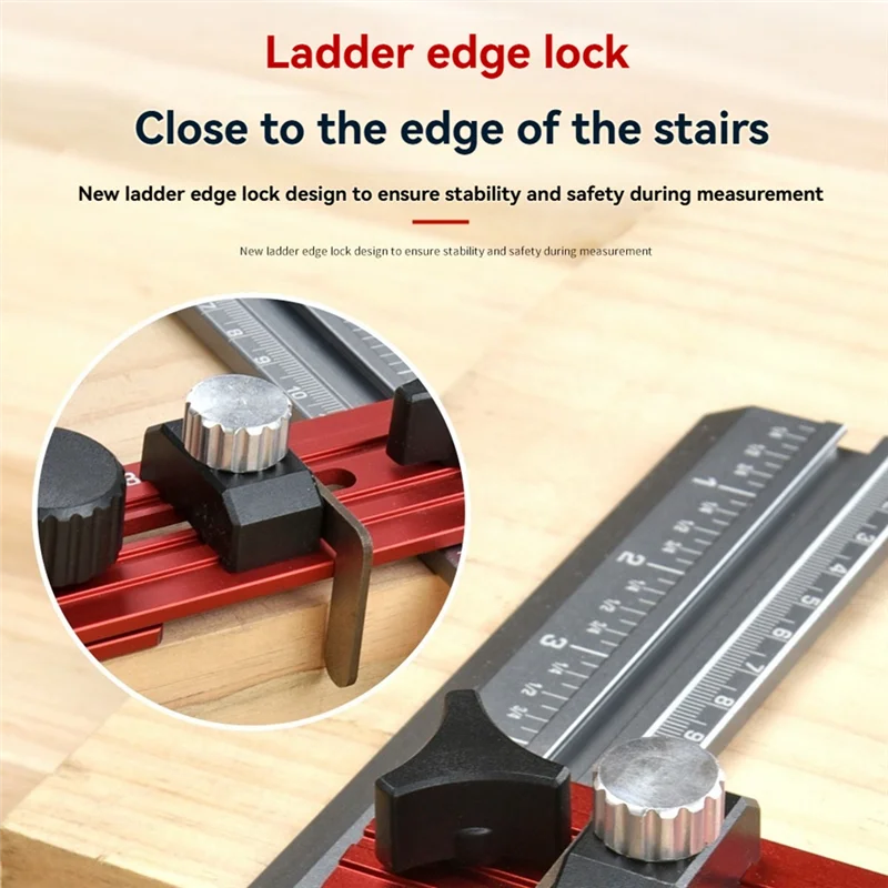 

IALJ-Stair Measuring Tool,Stair Tread Gauge,Stair Tread Template Tool For Stairs,Risers,Shelf And Cutting Drywall