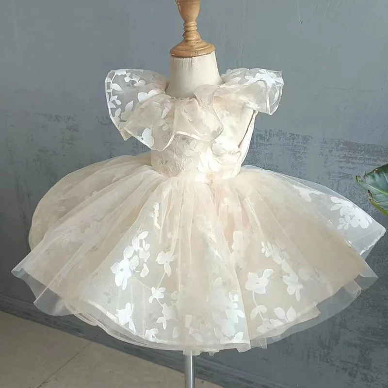 Girl Princess Big bow Dress Infant Toddler Child tutu Vestido Party Pageant Birthday Ball Gown Wedding dresses