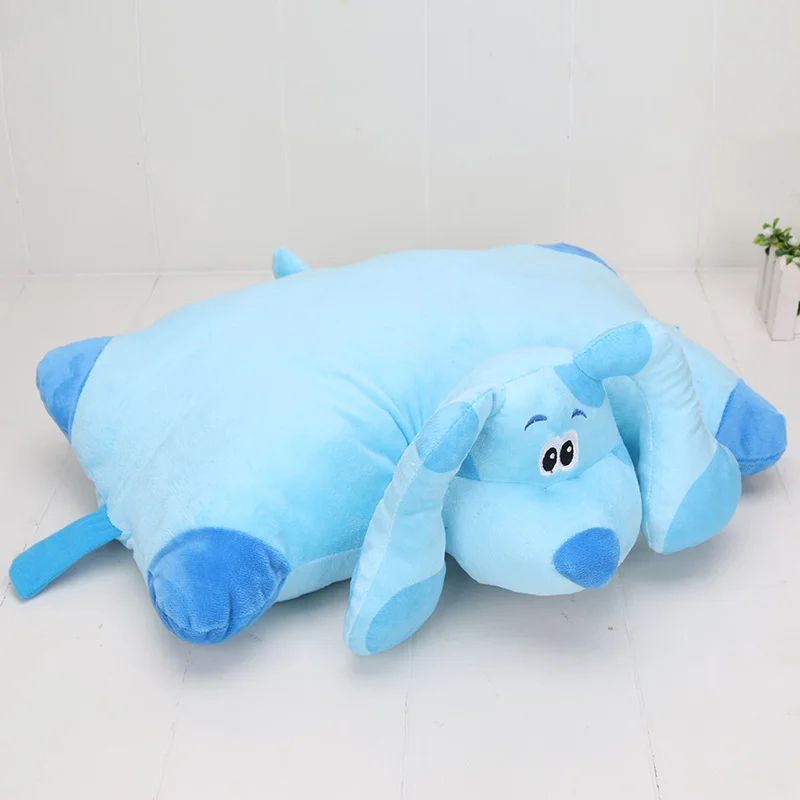 45Cm Blauwe Aanwijzingen En Jij! Zitzak Pluche Kussen Blauw Aanwijzingen Pluche Zachte Kawaii Anime Gevulde Pluche Kussen Poppen Kinderen Speelgoed