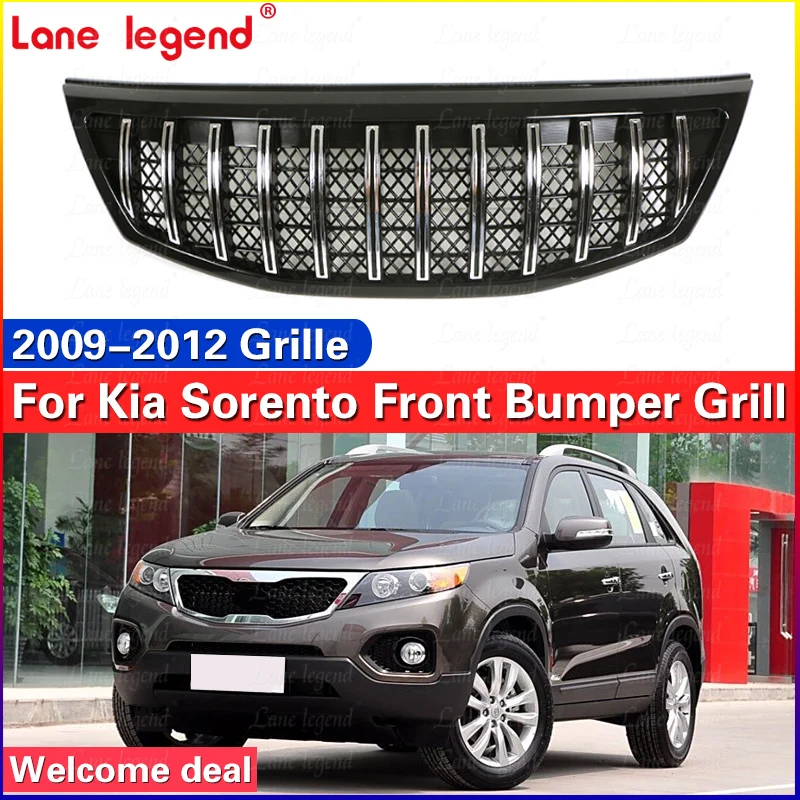 High Quality Auto Front Grille Racing Grill Cover Radiator Grille Bumper Grills Mask Trims For Kia Sorento 2009-2012