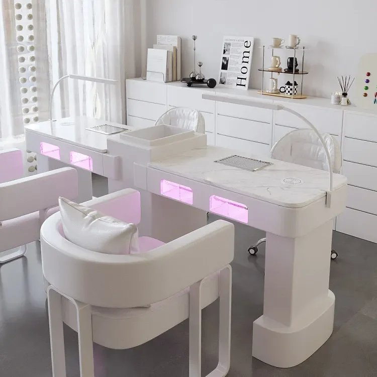 M1 marble high-power vacuum cleaner, baking lamp, nail art table and chair set, a full set of high-end