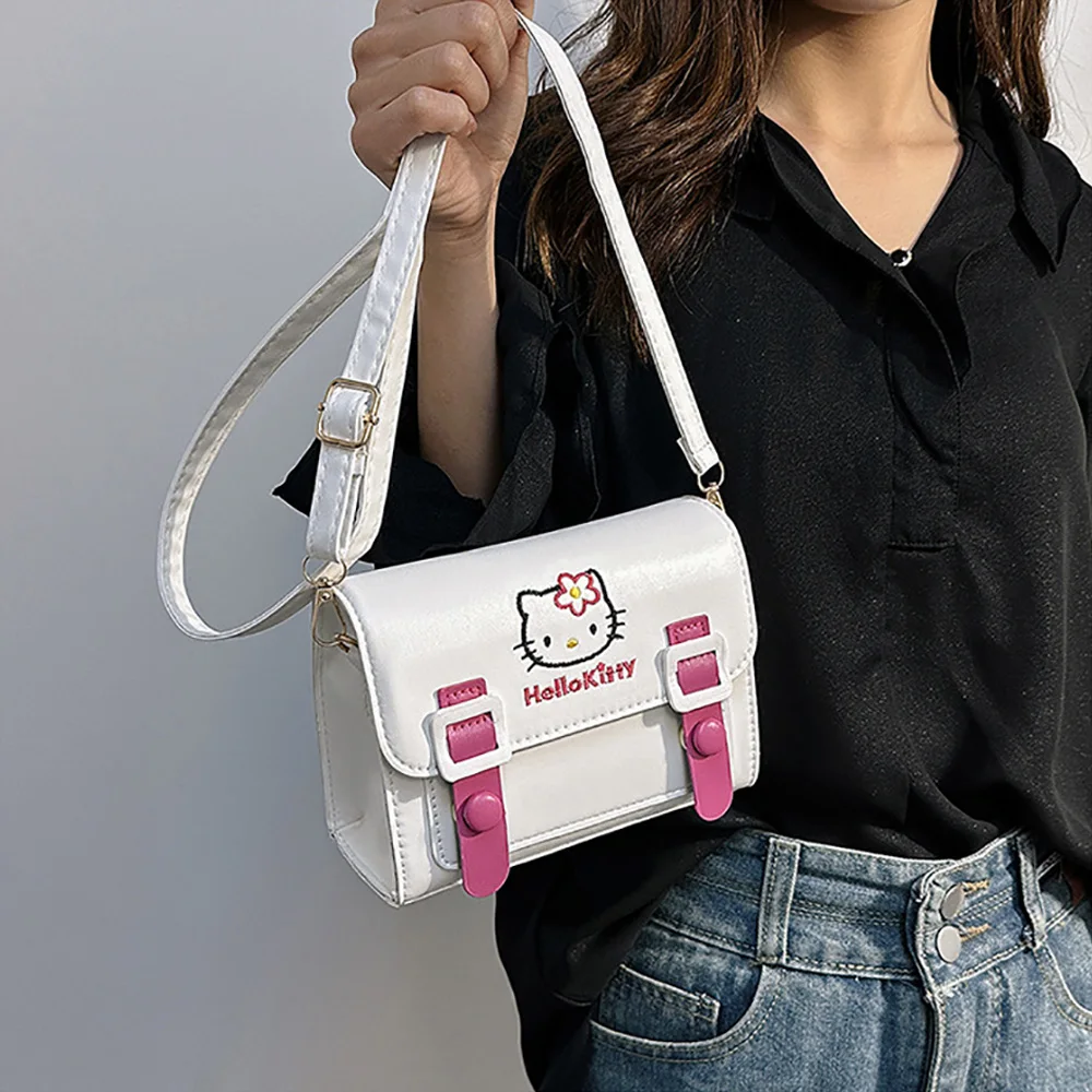 Kawaii HelloKitty الكرتون حقيبة كتف أنيمي حقيبة كروسبودي لطيف رسول حمل حقيبة الظهر الموضة المحمولة حقيبة هدية الكريسماس