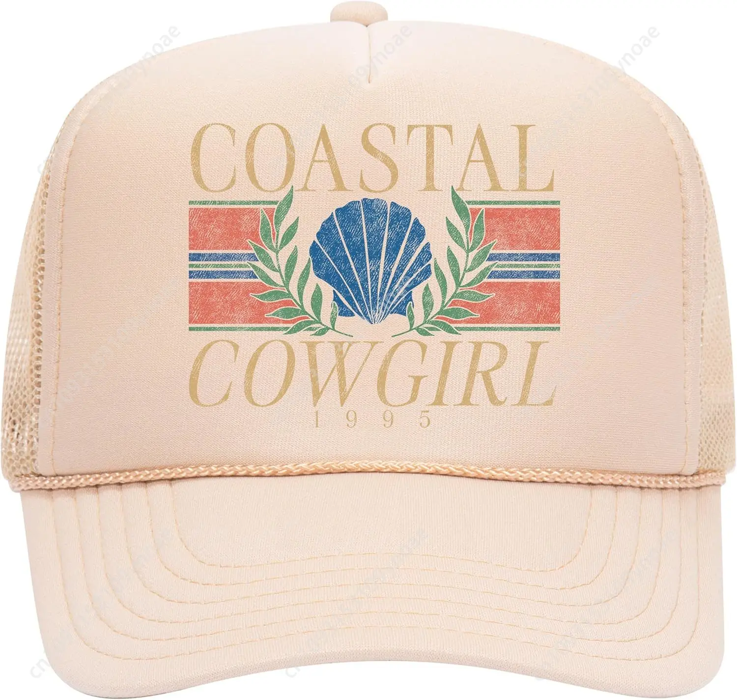 

Coastal Cowgirl Baseball Caps Beach Cowboy Cute Summer Western Country Vintage Premium Foam Trucker Hat Men Women Dad Hats