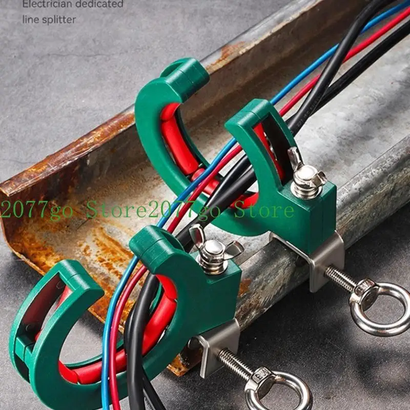 652F Pack Of 2 Secure Electrical Cable Pulleys To Prevent Drop For Industrial & Construction Use Power Installation Projects