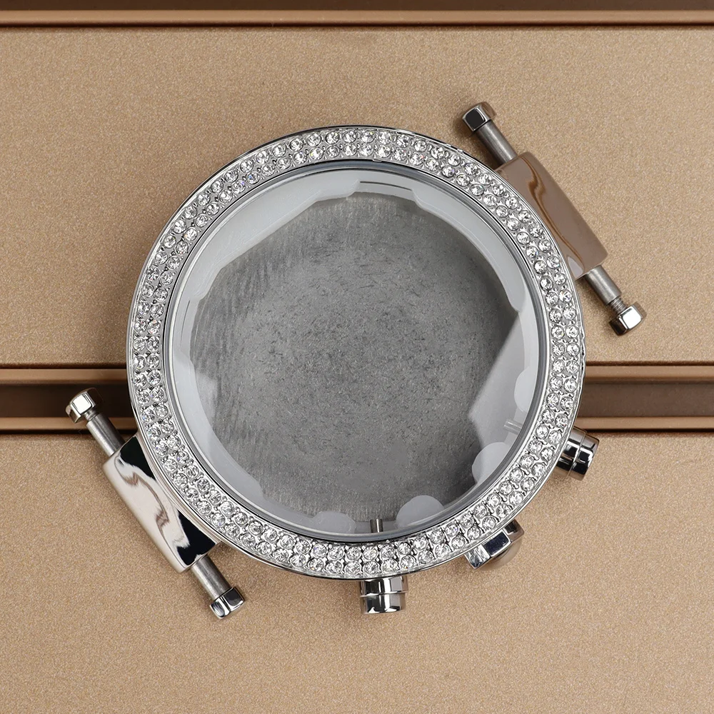 

39.2mm Waterproof Watch Case For Miyota JS25 Quartz Movts Polished Case 32mm-32.30mmDial Replacement Repair Parts DIY Accessorie